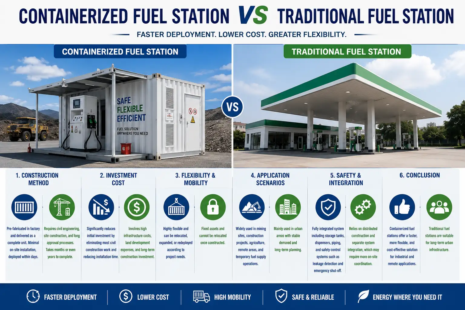 Containerized Fuel Station vs Traditional Fuel Station